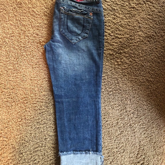 Junior size 13 cropped cuffed jeans - Picture 3 of 6